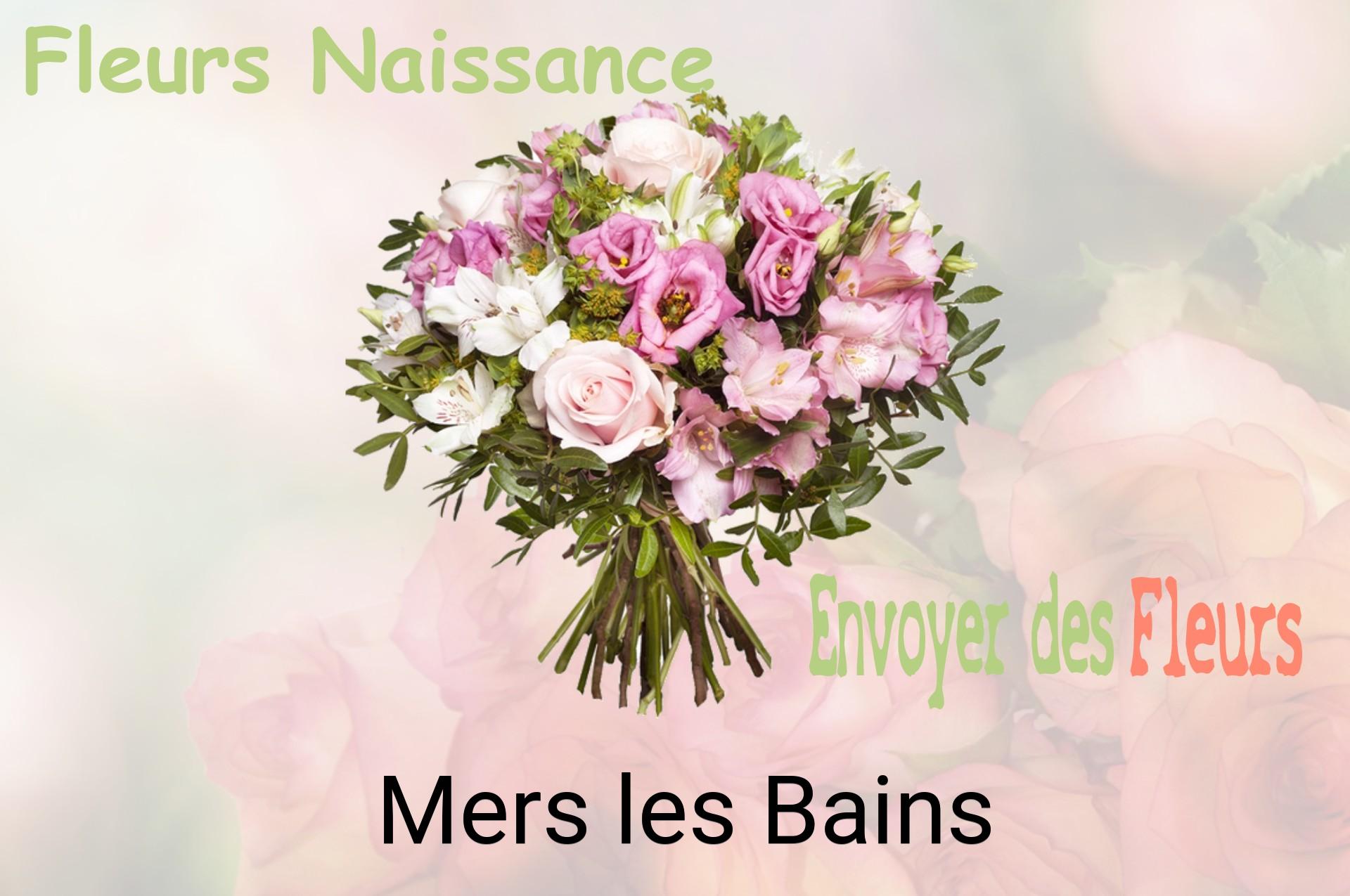 Bouquet de fleurs de naissance livré à Mers-les-Bains
